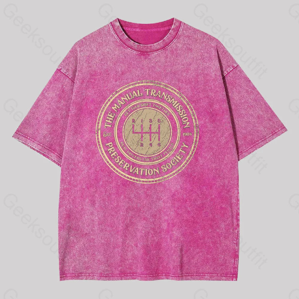 Get Your Shift Together Washed T-Shirt Rose Red / S