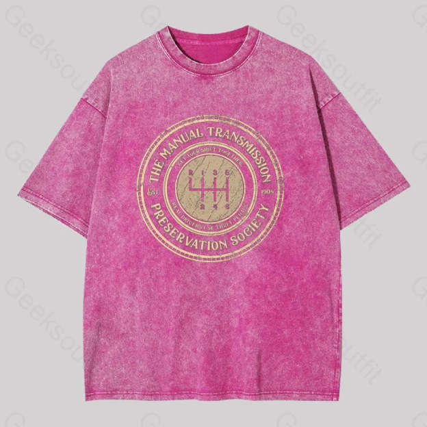Get Your Shift Together Washed T-Shirt Rose Red / S