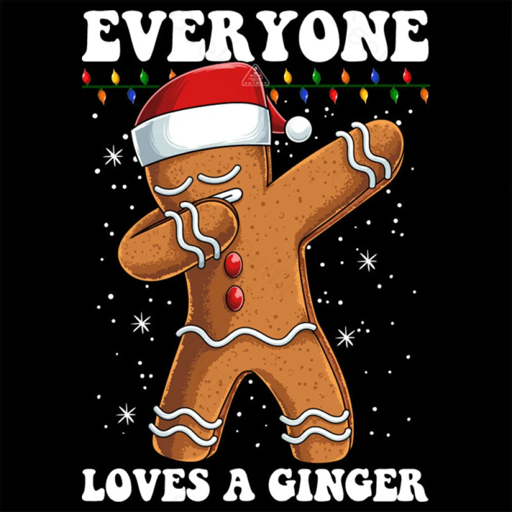 Gingerbread Dabbing Dance Christmas T-Shirt
