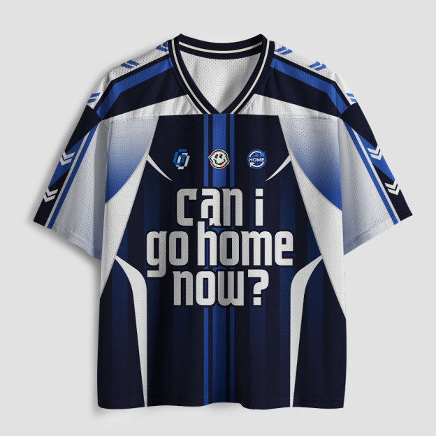 Can I Go Home Now Geek Mesh Jersey