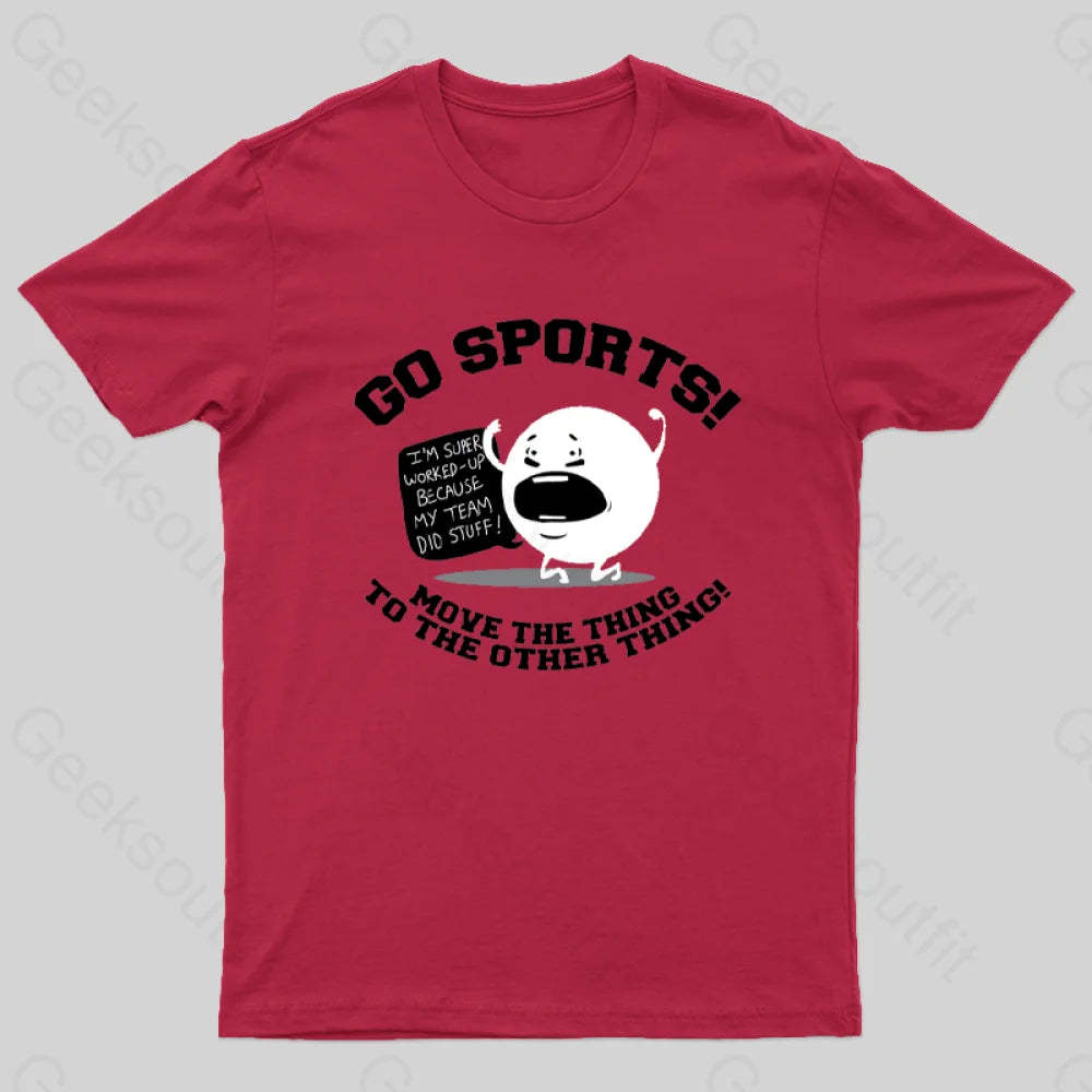 Go Sports! T-Shirt Red / S