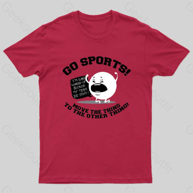 Go Sports! T-Shirt Red / S