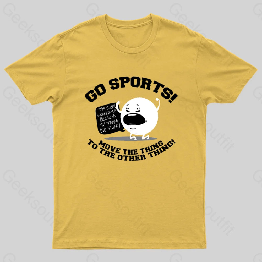 Go Sports! T-Shirt Yellow / S