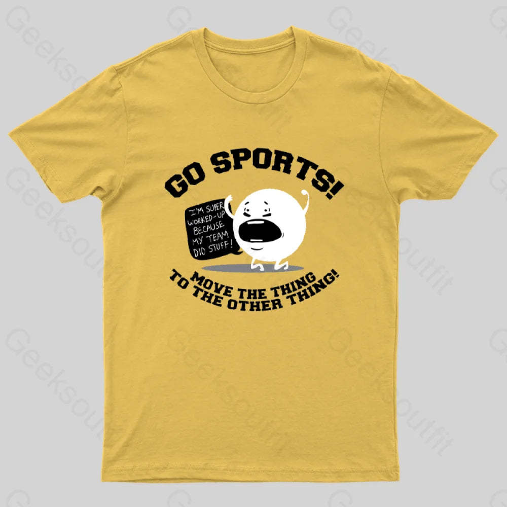 Go Sports! T-Shirt Yellow / S