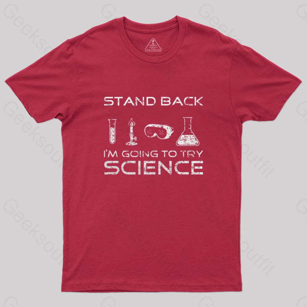 Going To Try Science T-Shirt Red / S