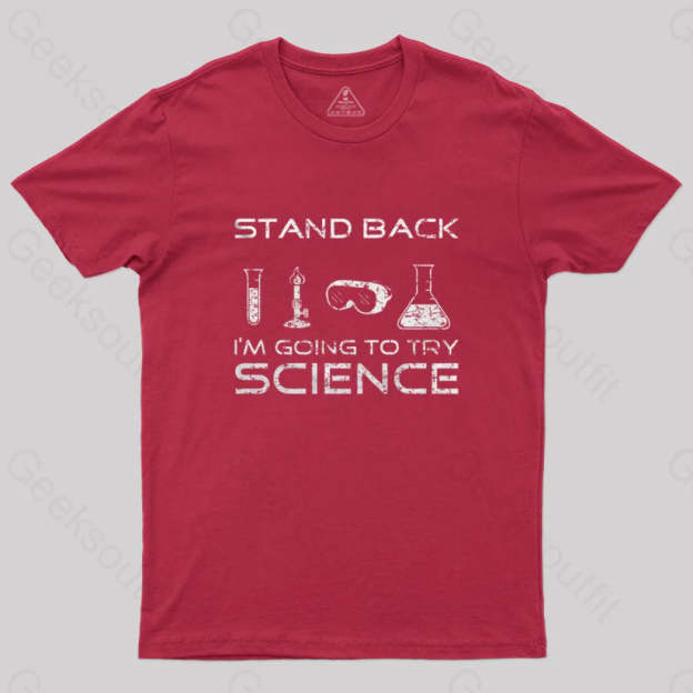 Going To Try Science T-Shirt Red / S