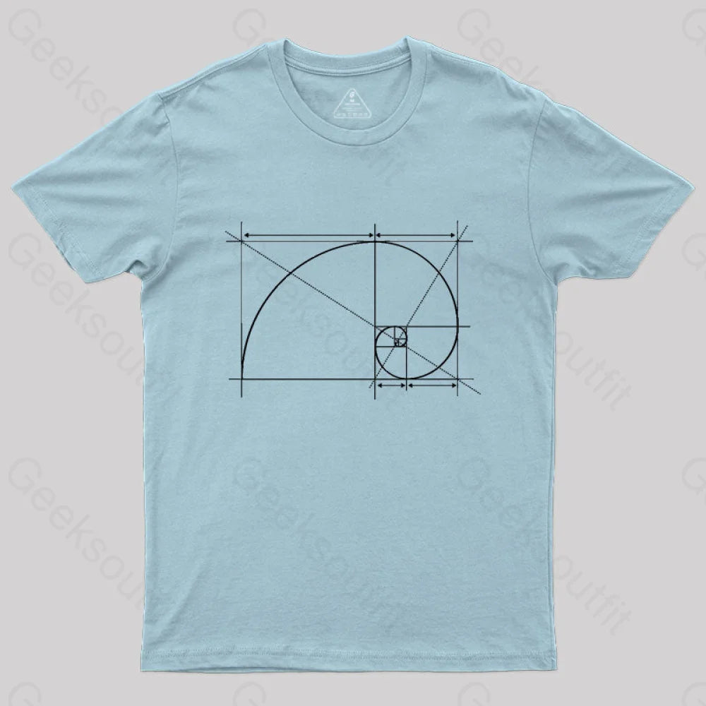 Golden Ratio T-Shirt Light Blue / S
