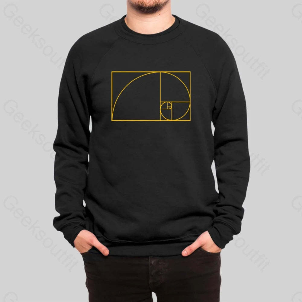 Golden Spiral Sweatshirt - Geeksoutfit