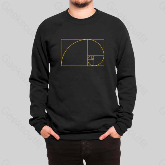 Golden Spiral Sweatshirt - Geeksoutfit