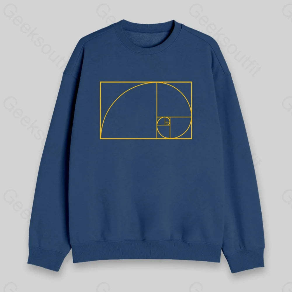 Golden Spiral Sweatshirt - Geeksoutfit