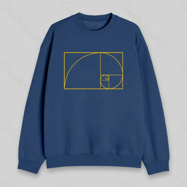 Golden Spiral Sweatshirt - Geeksoutfit