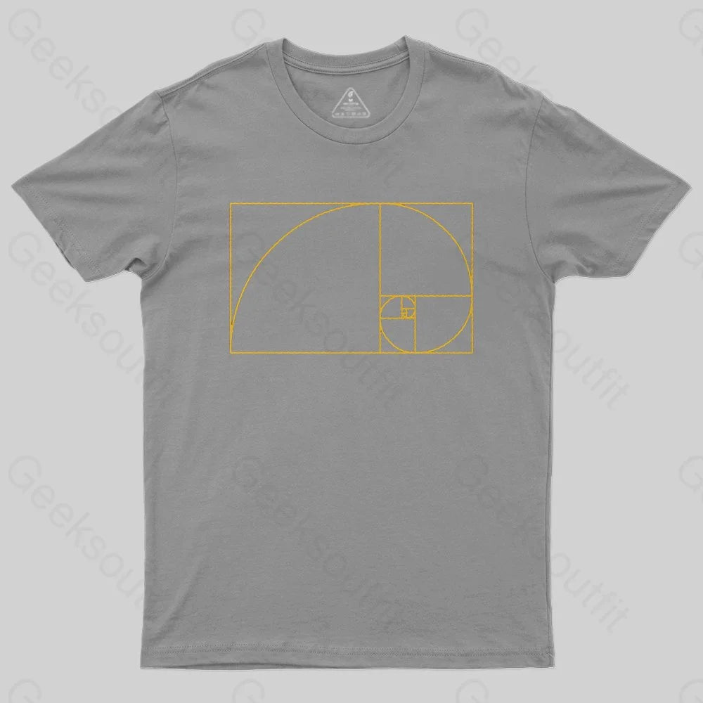 Golden Spiral T-Shirt - Geeksoutfit
