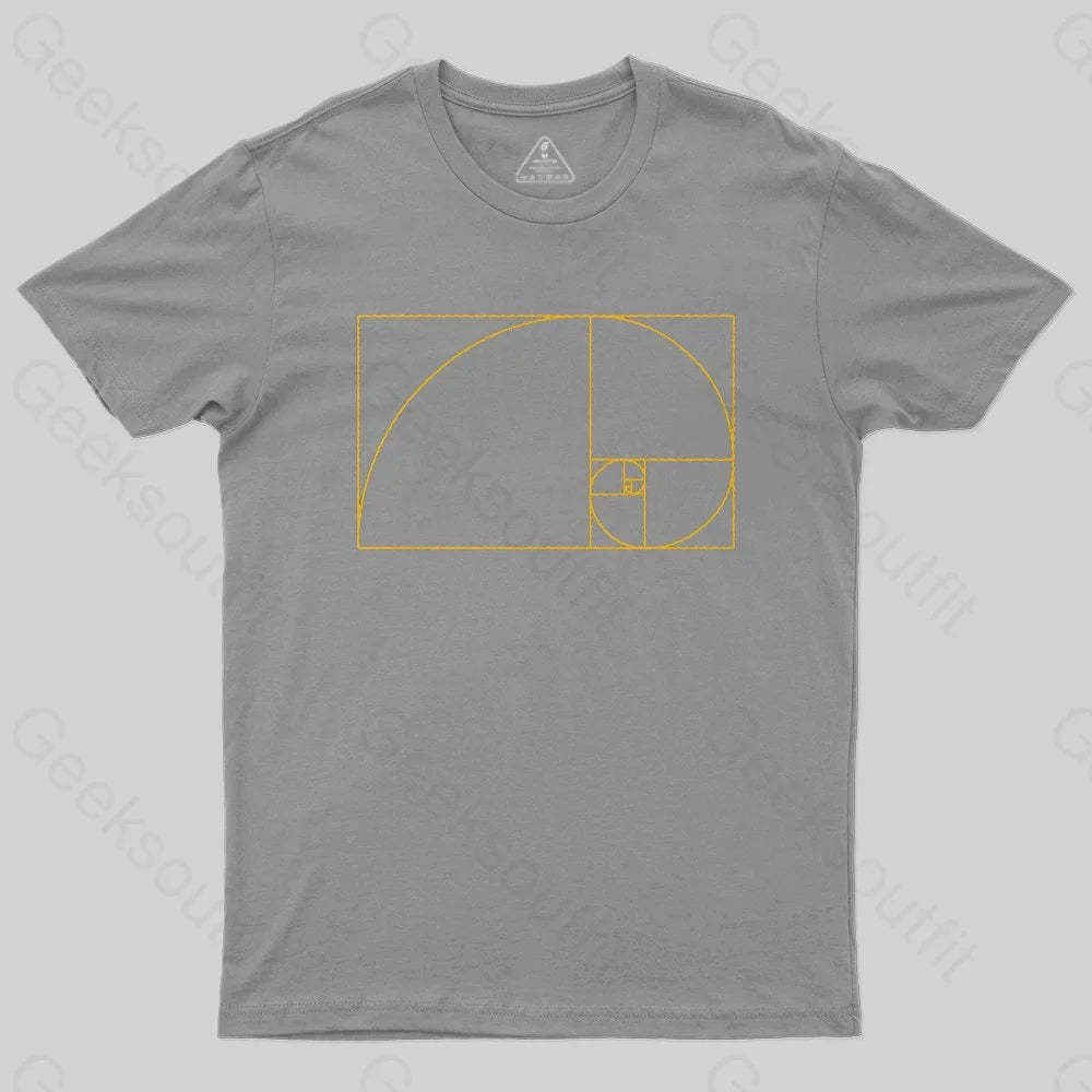 Golden Spiral T-Shirt - Geeksoutfit