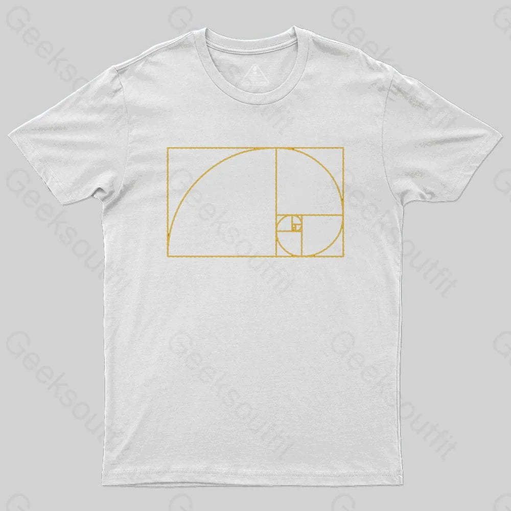 Golden Spiral T-Shirt - Geeksoutfit