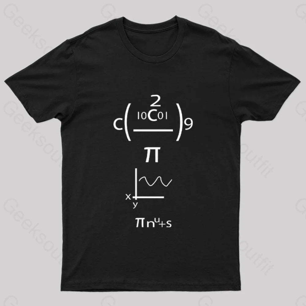 Good Grief Math Geek T-Shirt Black / S