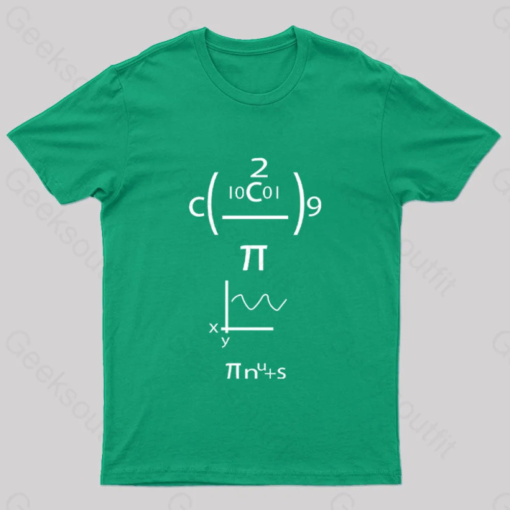 Good Grief Math Geek T-Shirt Green / S