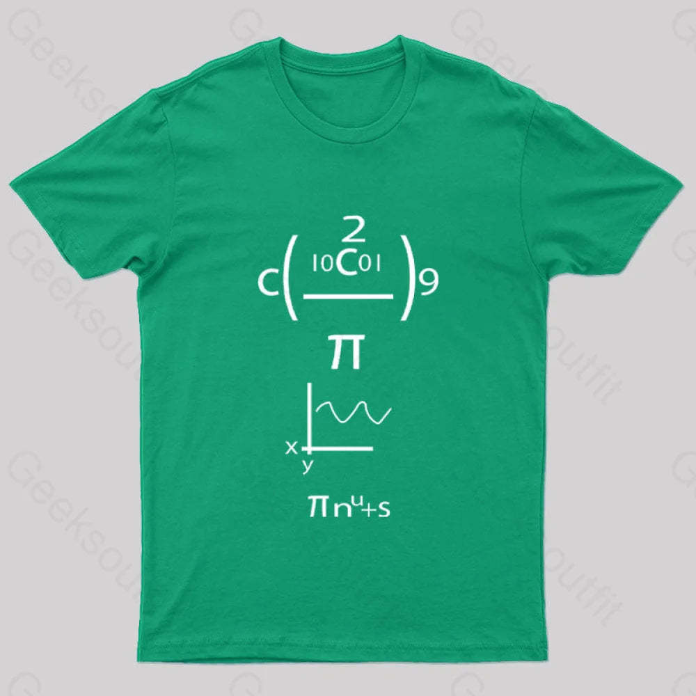 Good Grief Math Geek T-Shirt Green / S