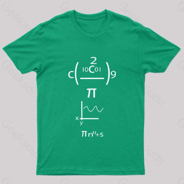 Good Grief Math Geek T-Shirt Green / S