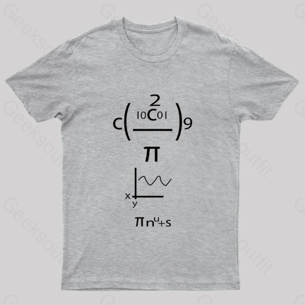 Good Grief Math Geek T-Shirt Grey / S