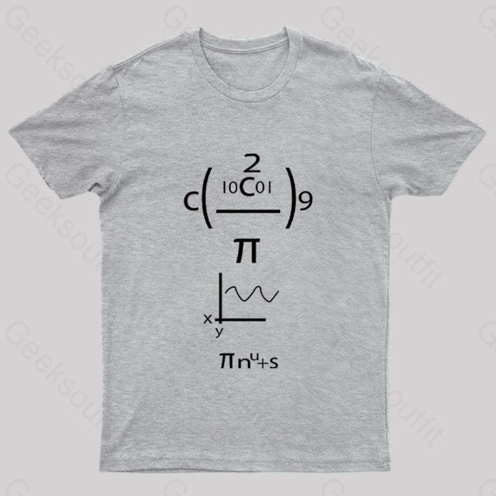 Good Grief Math Geek T-Shirt Grey / S