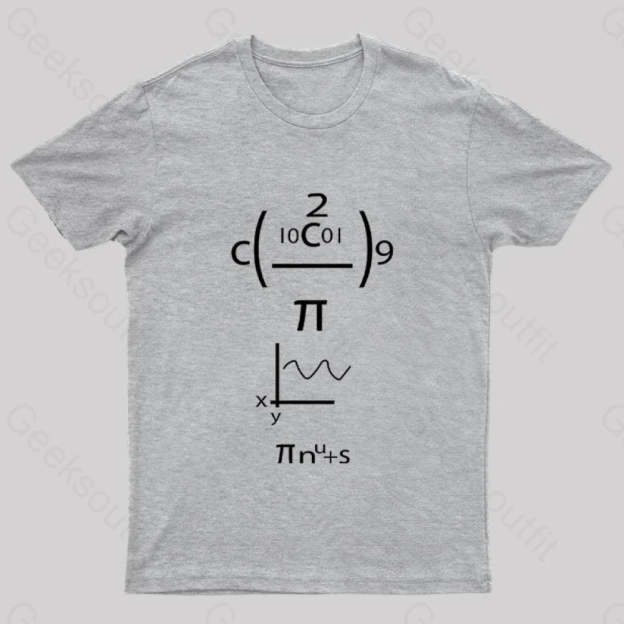 Good Grief Math Geek T-Shirt Grey / S