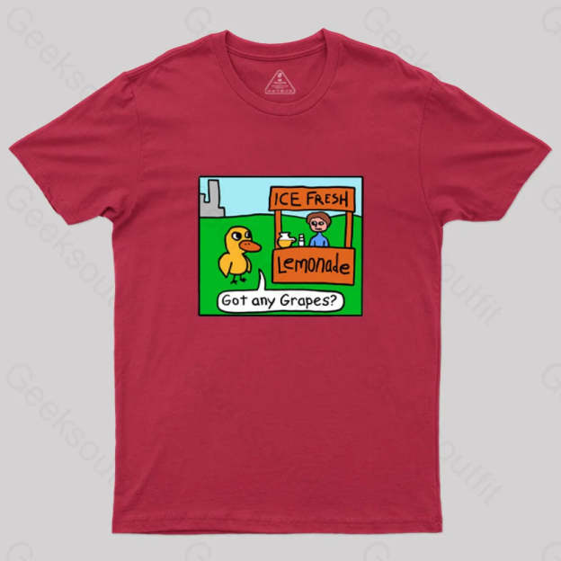 Got Any Grapes Geek T-Shirt Red / S