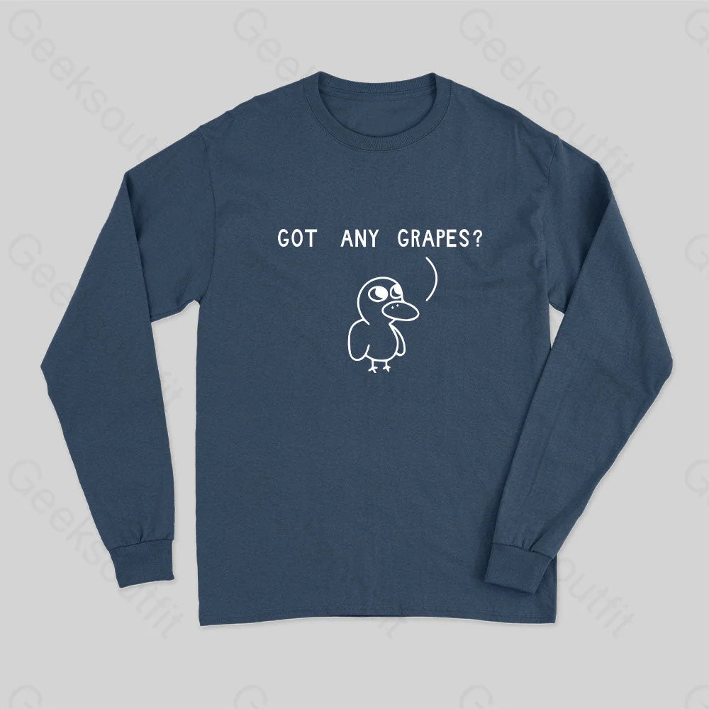 Got Any Grapes Long Sleeve T-Shirt Navy / S