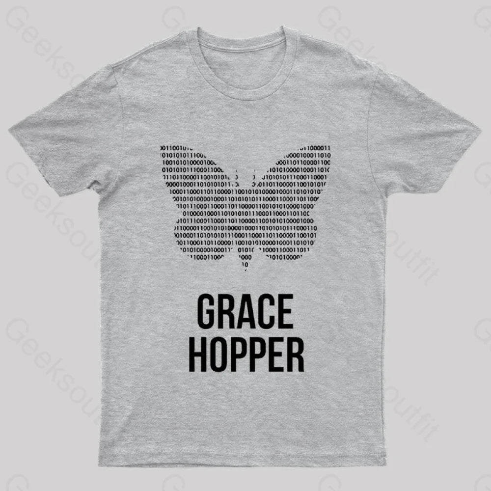 Grace Hopper Geek T-Shirt Grey / S