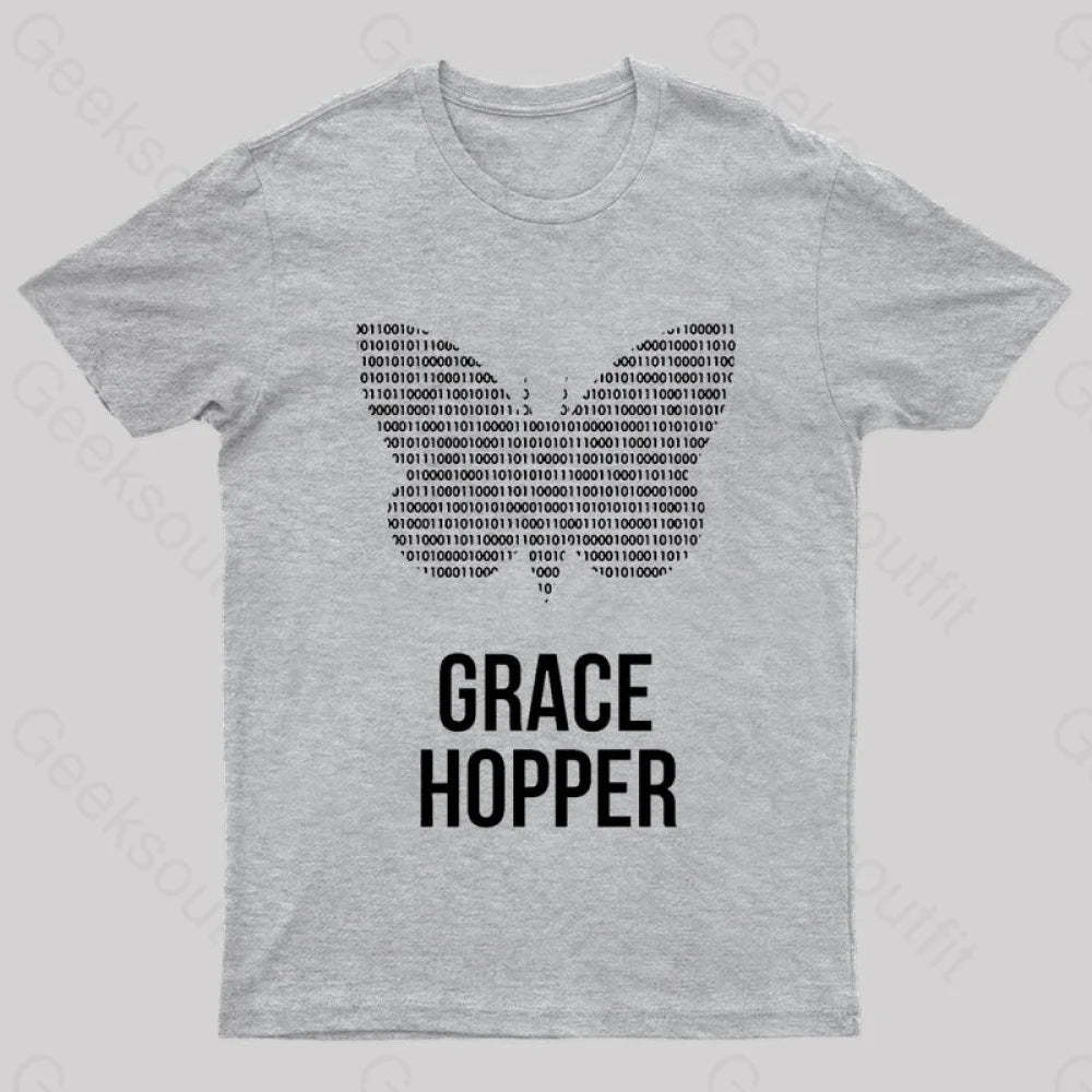 Grace Hopper Geek T-Shirt Grey / S