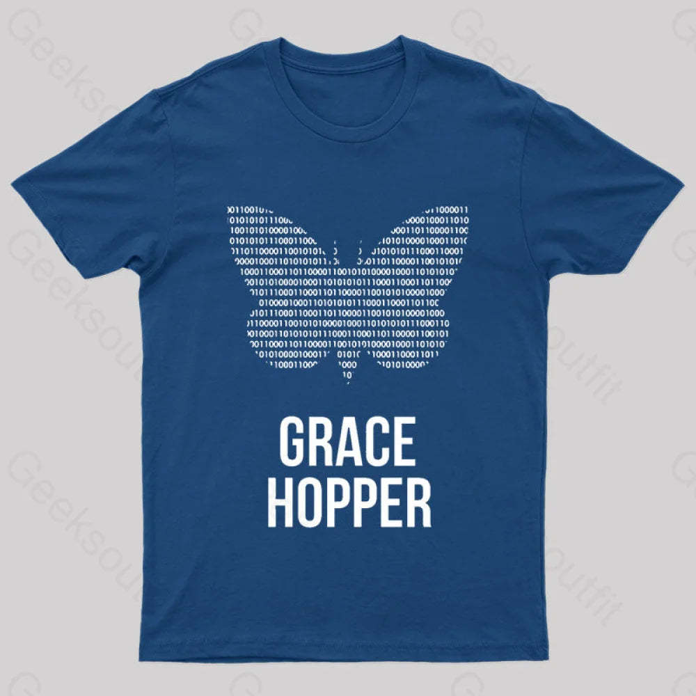 Grace Hopper Geek T-Shirt Navy / S