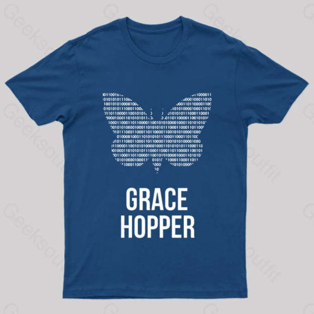 Grace Hopper Geek T-Shirt Navy / S