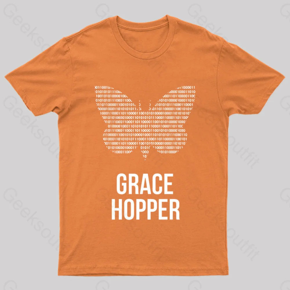 Grace Hopper Geek T-Shirt Orange / S