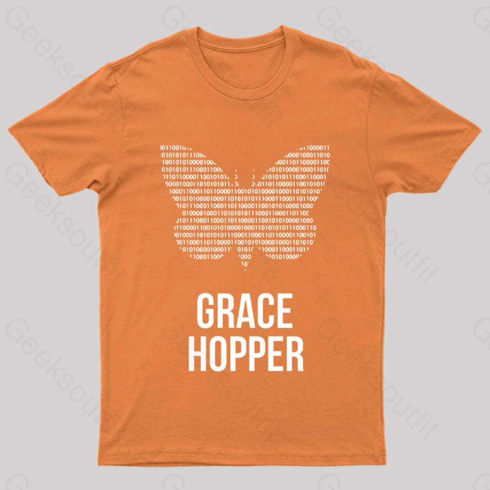 Grace Hopper Geek T-Shirt Orange / S