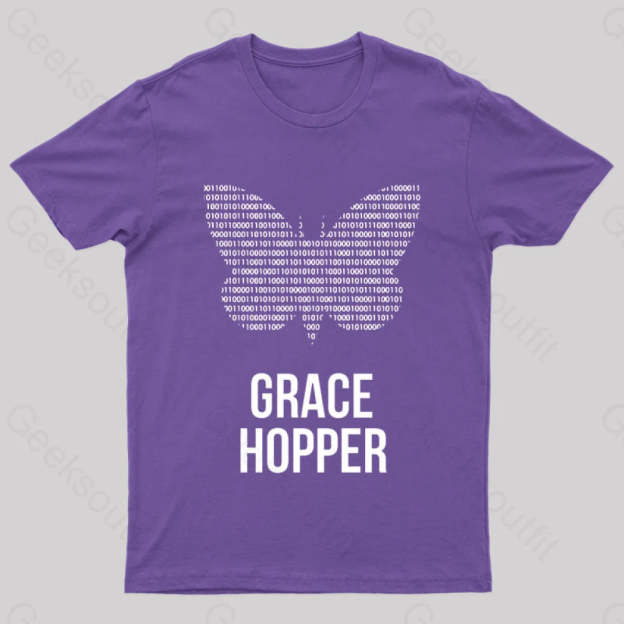 Grace Hopper Geek T-Shirt Purple / S