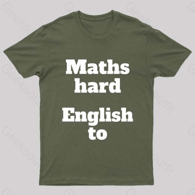 Grammar Mistake Nerd T-Shirt Army Green / S
