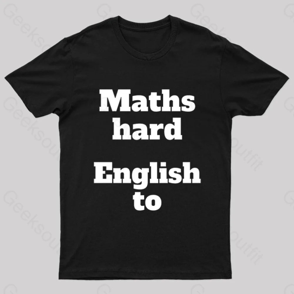 Grammar Mistake Nerd T-Shirt Black / S