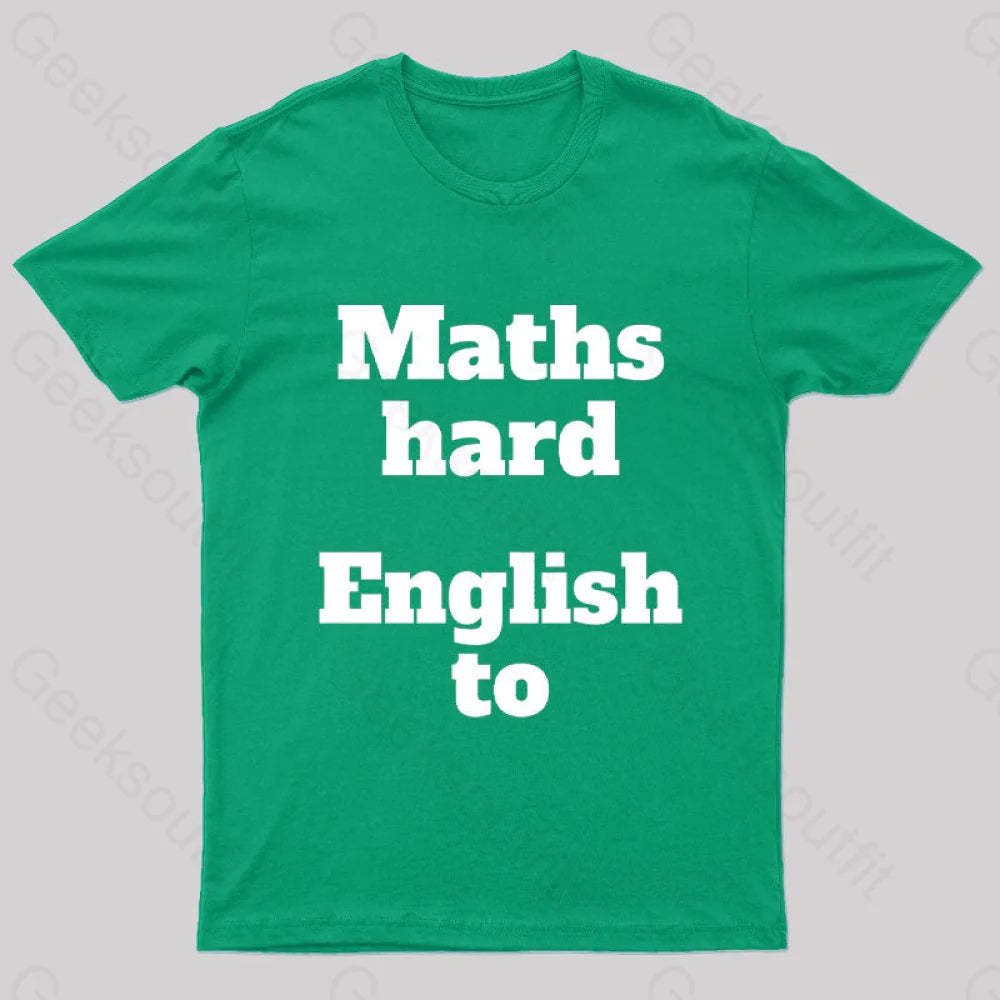 Grammar Mistake Nerd T-Shirt Green / S
