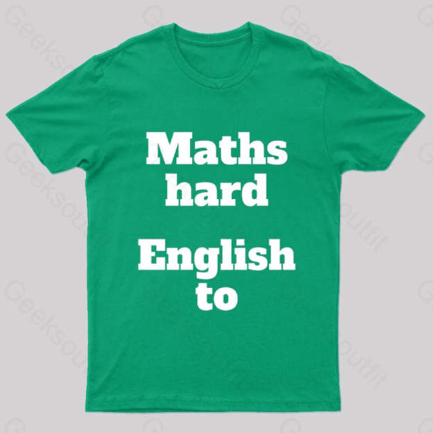 Grammar Mistake Nerd T-Shirt Green / S