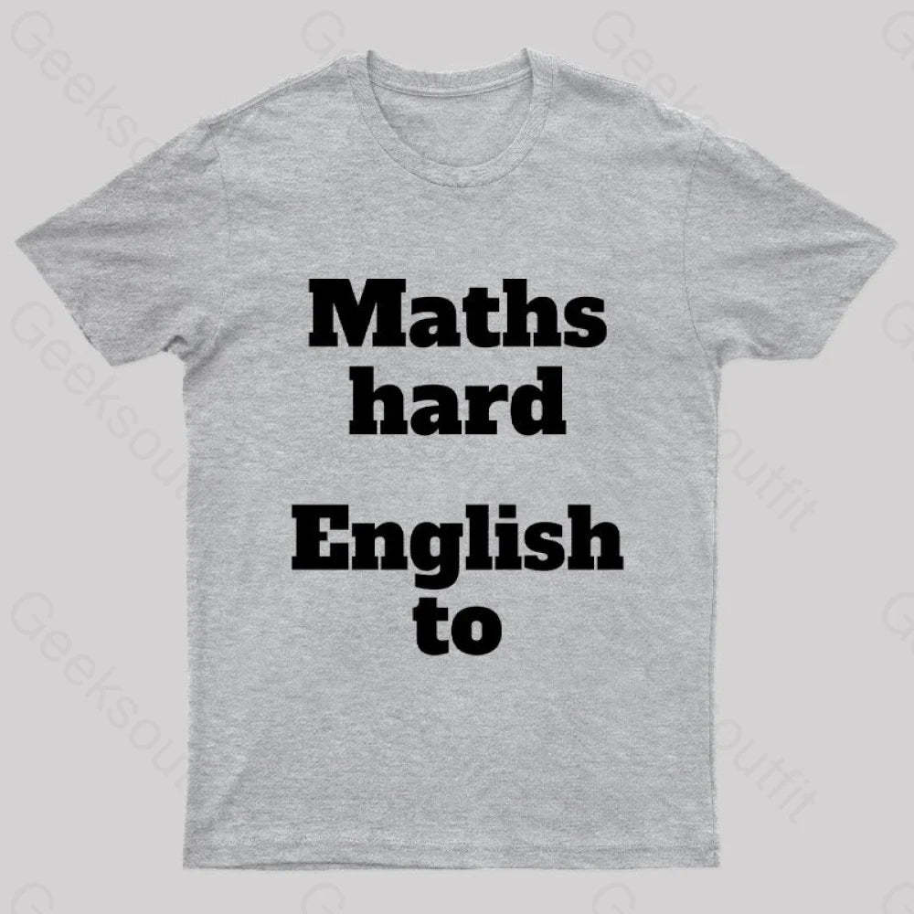 Grammar Mistake Nerd T-Shirt Grey / S