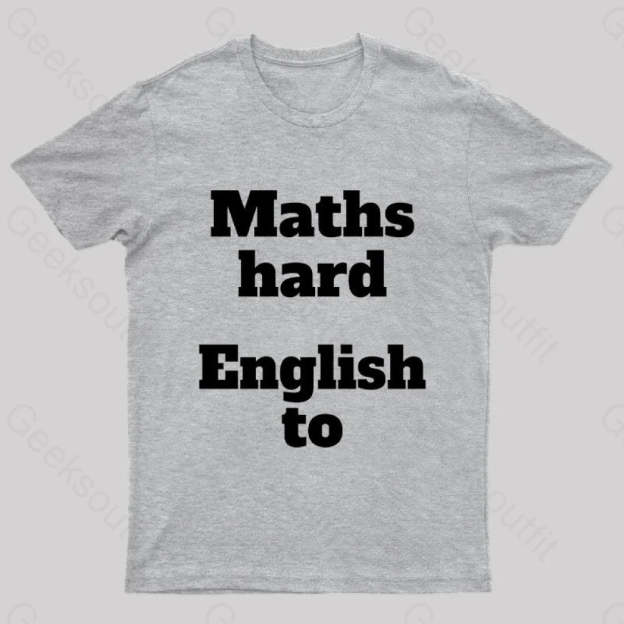 Grammar Mistake Nerd T-Shirt Grey / S