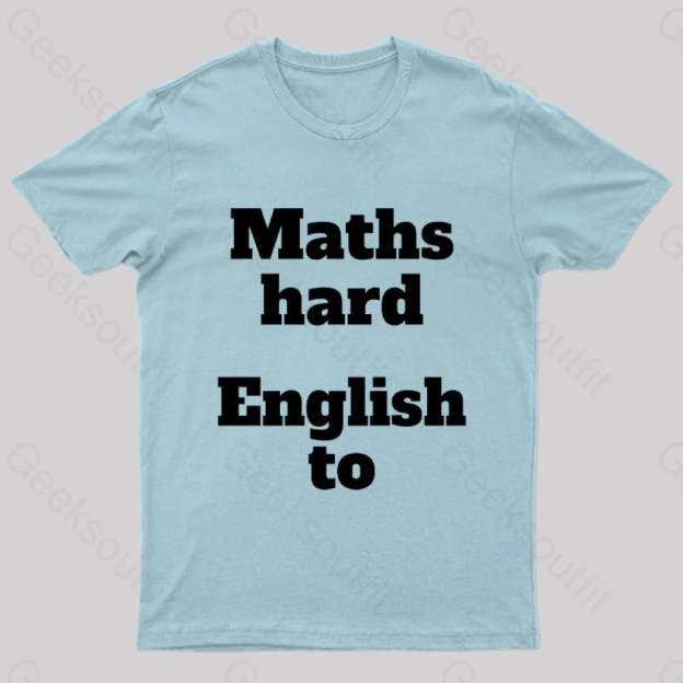 Grammar Mistake Nerd T-Shirt Light Blue / S