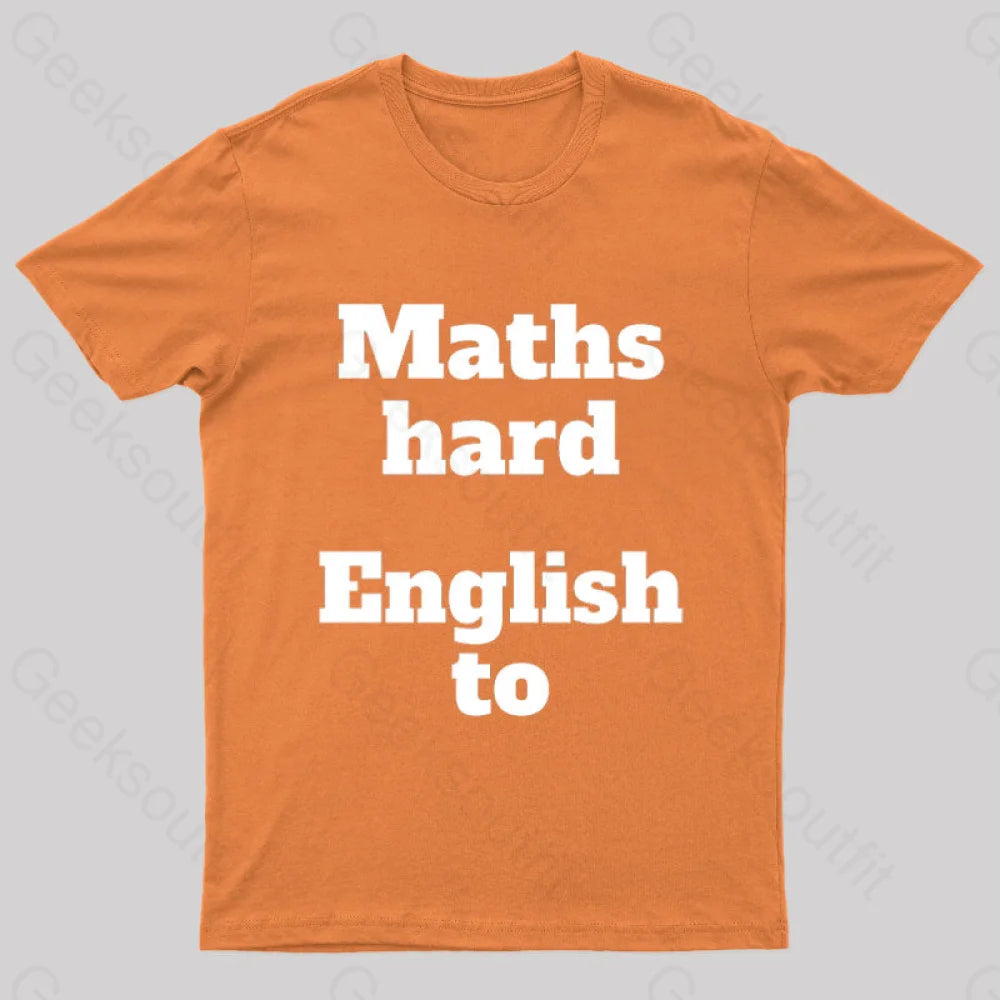 Grammar Mistake Nerd T-Shirt Orange / S