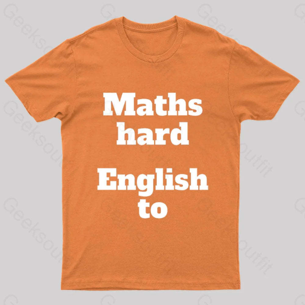 Grammar Mistake Nerd T-Shirt Orange / S