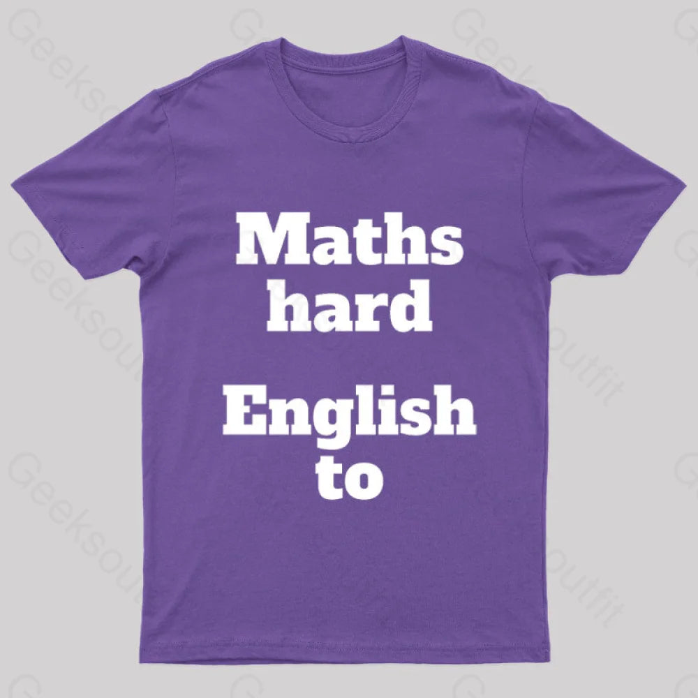 Grammar Mistake Nerd T-Shirt Purple / S