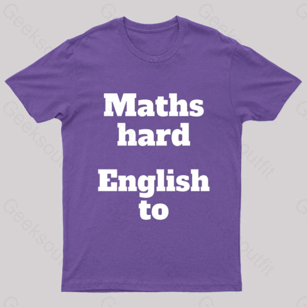 Grammar Mistake Nerd T-Shirt Purple / S