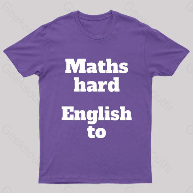 Grammar Mistake Nerd T-Shirt Purple / S