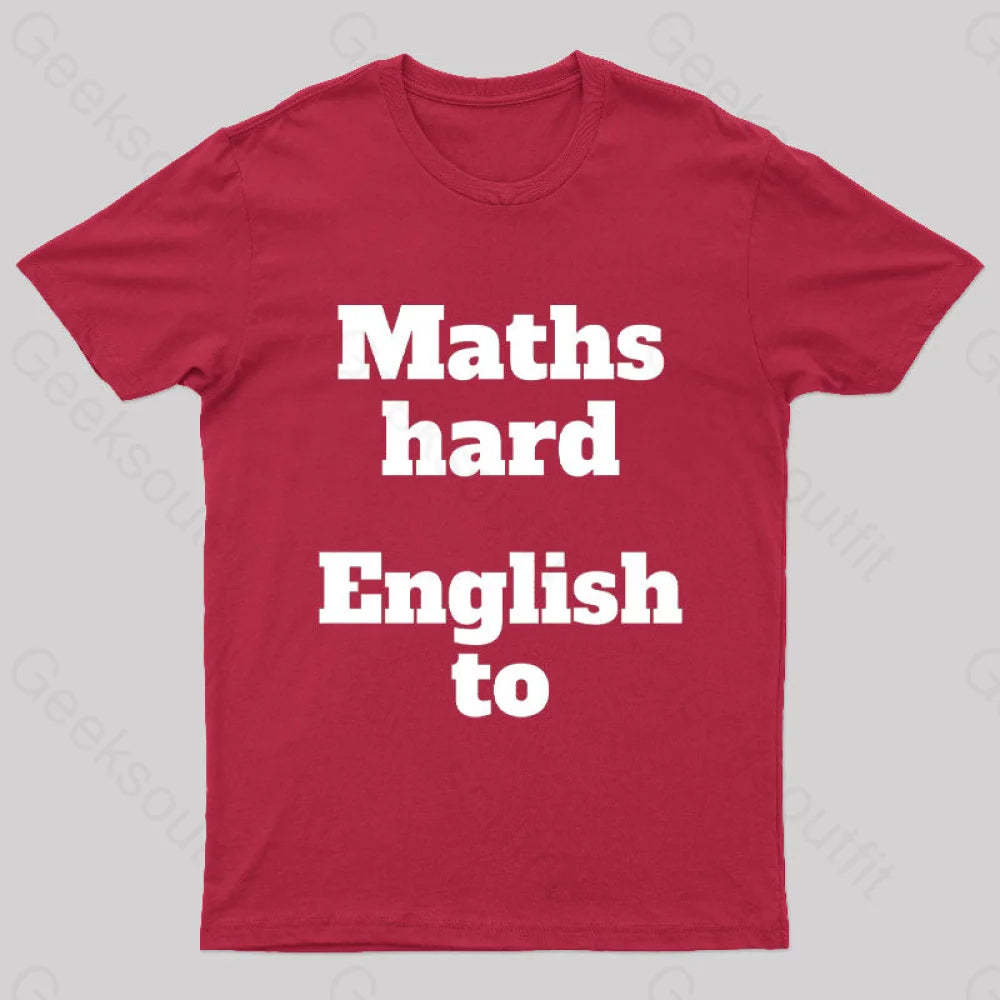 Grammar Mistake Nerd T-Shirt Red / S