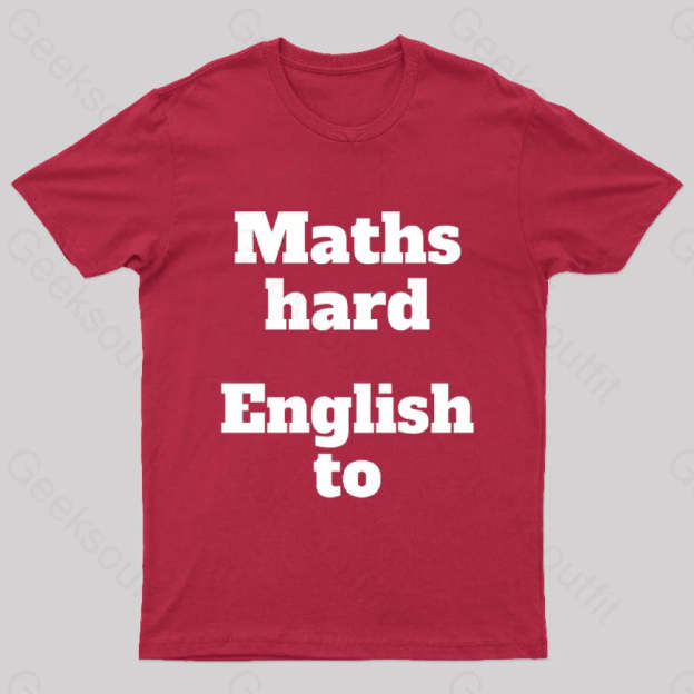 Grammar Mistake Nerd T-Shirt Red / S