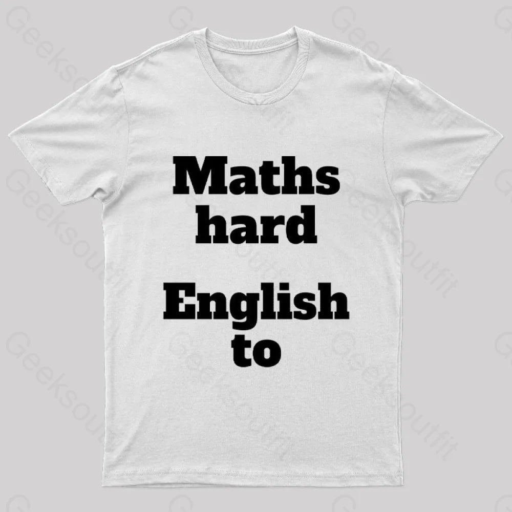 Grammar Mistake Nerd T-Shirt White / S