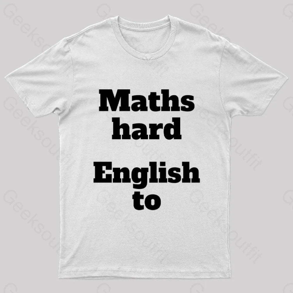 Grammar Mistake Nerd T-Shirt White / S